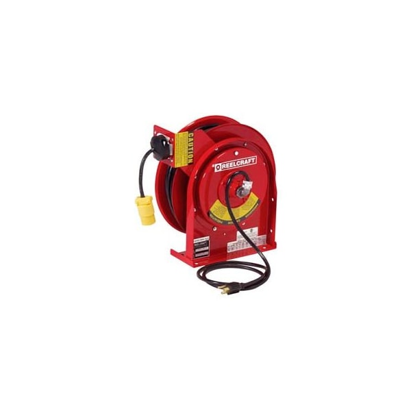 Reelcraft Cord Reel, 12 AWG, Red Reel Color, 45 ft Length, 1 Outlets L 4545 123 3B - main